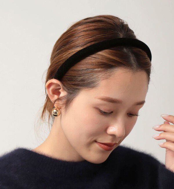 NOLLEY'S「【PR阿部☆別注】ベロアカチューシャスリム」|カチューシャ|