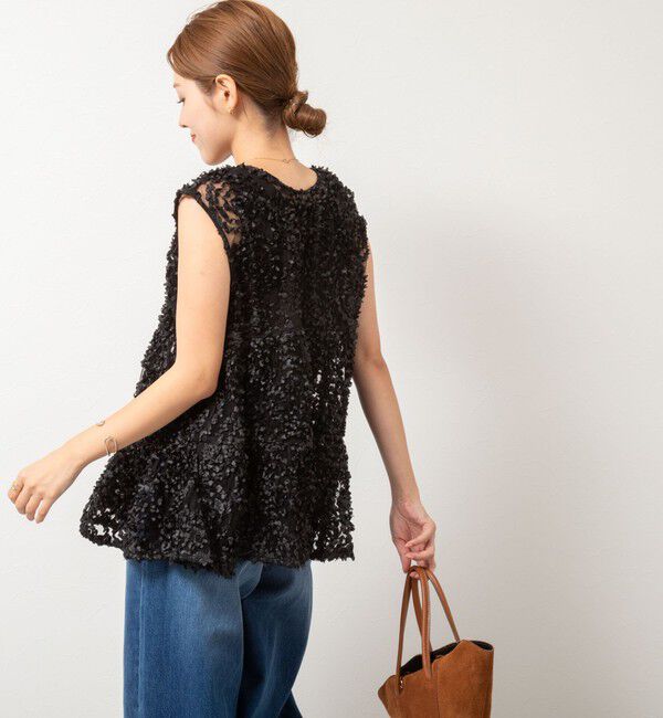 NOLLEY'S「フラワーチュールティアードブラウス」|シャツ・ブラウス|