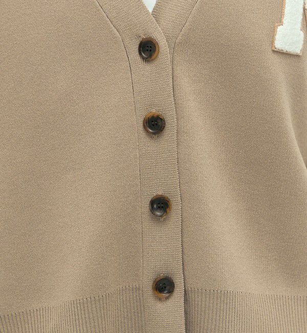 NOLLEY'S「《手洗い可能》レタードVネックニットカーディガン」|カーディガン|