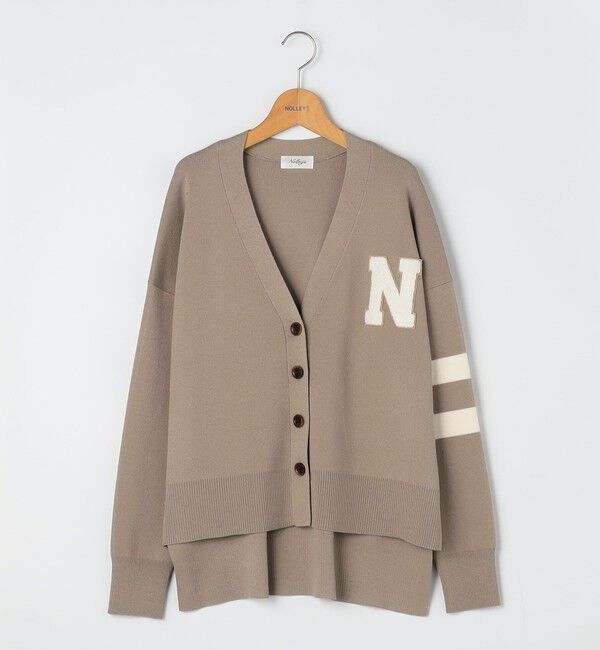NOLLEY'S「《手洗い可能》レタードVネックニットカーディガン」|カーディガン|