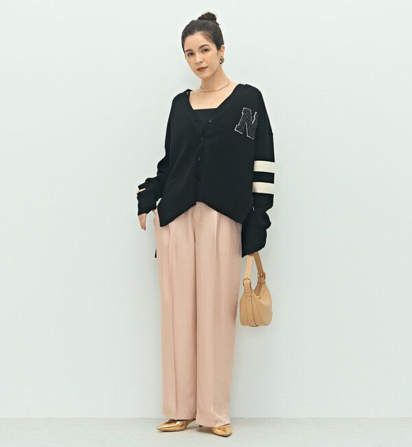 NOLLEY'S「《手洗い可能》レタードVネックニットカーディガン」|カーディガン|