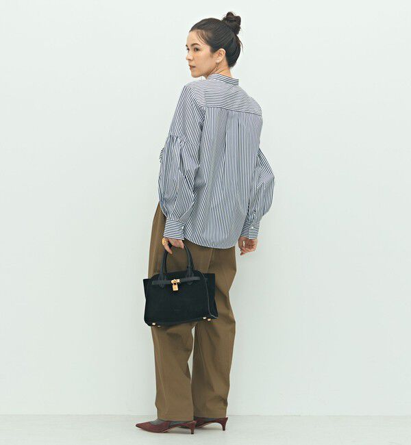 NOLLEY'S「パール釦ビブヨーク4WAYフリルブラウス」|シャツ・ブラウス|