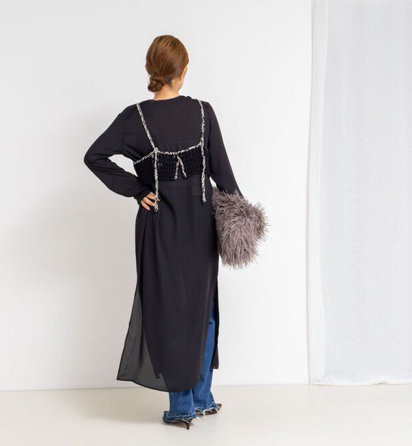 Laraaji「《手洗い可能》かぎ針編みキャミソール」|ニット・セーター|