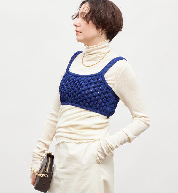 Laraaji「《手洗い可能》3D柄ビスチェ」|ニット・セーター|