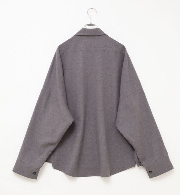 Rie Miller「《セットアップ対応》オープンカラービッグシルエットシャツ」|シャツ・ブラウス|