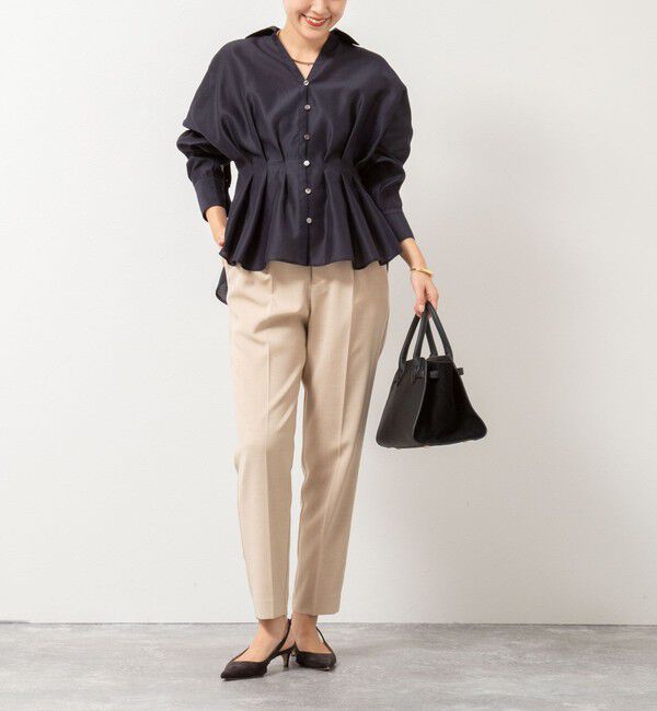 NOLLEY'S「ウォッシャブル麻調スリムパンツ」|その他|