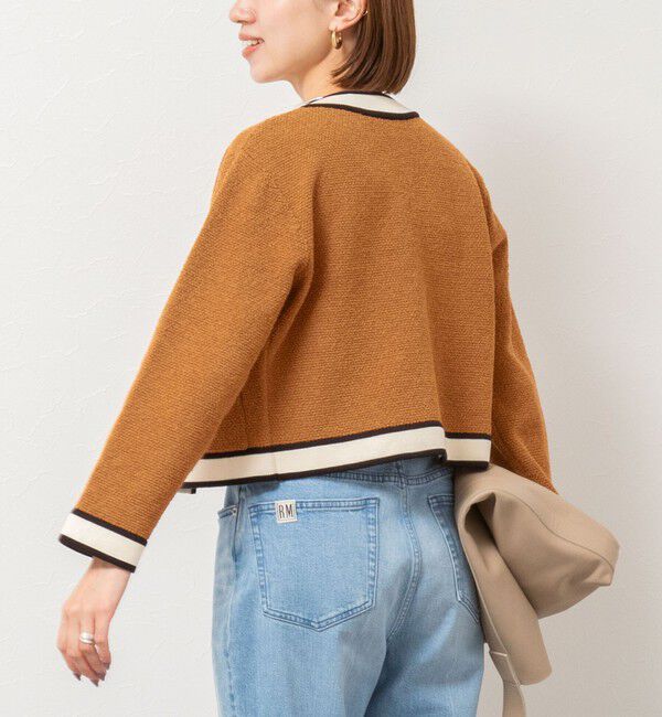 NOLLEY'S「配色ニットジャケット」|カーディガン|