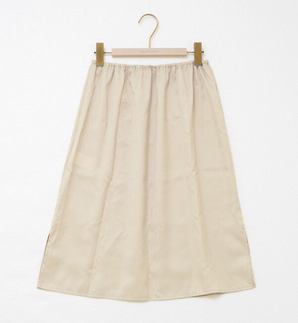 NOLLEY'S sophi「ウォッシャブルレザーサテンギャザースカート」|スカート|