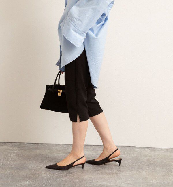 MAQWEL「【MAQWEL/マクウェル】ウォッシャブルカプリジョーゼットパンツ」|その他|