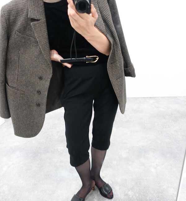 MAQWEL「【MAQWEL/マクウェル】ウォッシャブルカプリジョーゼットパンツ」|その他|