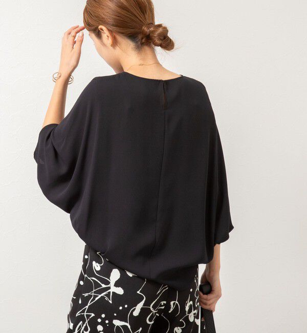 NOLLEY'S「ウォッシャブルバックサテンコクーンブラウス」|シャツ・ブラウス|