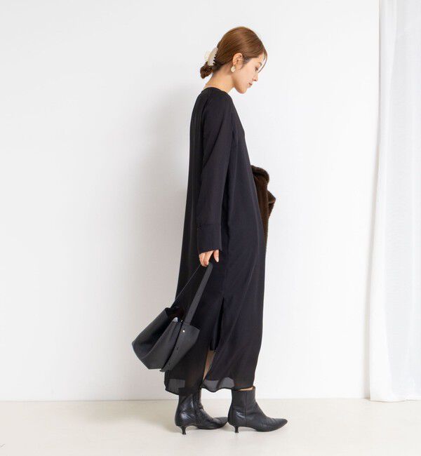 Rie Miller「カフタンシフォンワンピース」|ワンピース|