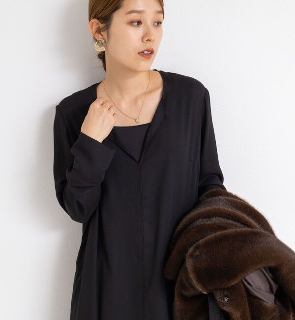 Rie Miller「カフタンシフォンワンピース」|ワンピース|