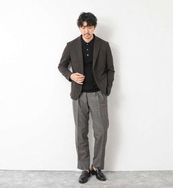 NOLLEY'S goodman「14G成型 ウォッシャブル NSN長袖ポロニット 25AW」|ニット・セーター|