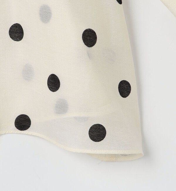 NOLLEY'S「ウォッシャブルピンタックドットプリントブラウス」|シャツ・ブラウス|