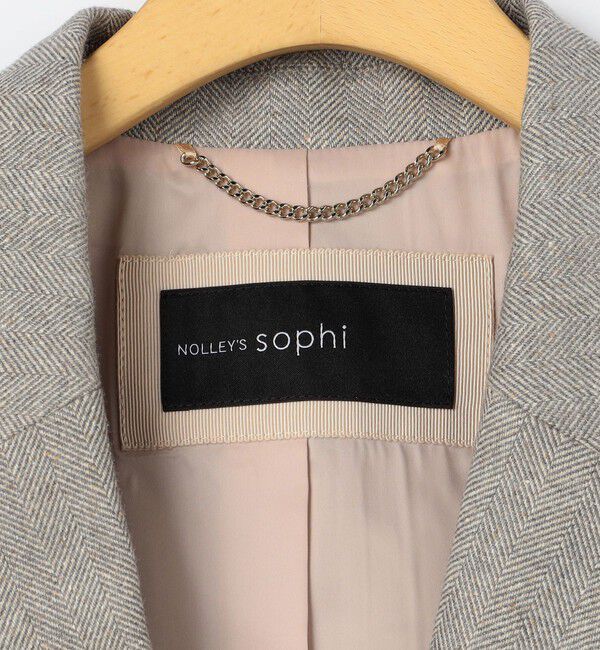 NOLLEY'S sophi「シルクネップツイードオーバージャケット」|テーラードジャケット|