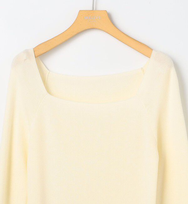 NOLLEY'S sophi「【WEB限定カラーあり】総針スクエアネックプルオーバーニット」|ニット・セーター|