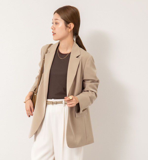 NOLLEY'S「《セットアップ対応》ウォッシャブルストレッチギャバテーラードジャケット」|テーラードジャケット|