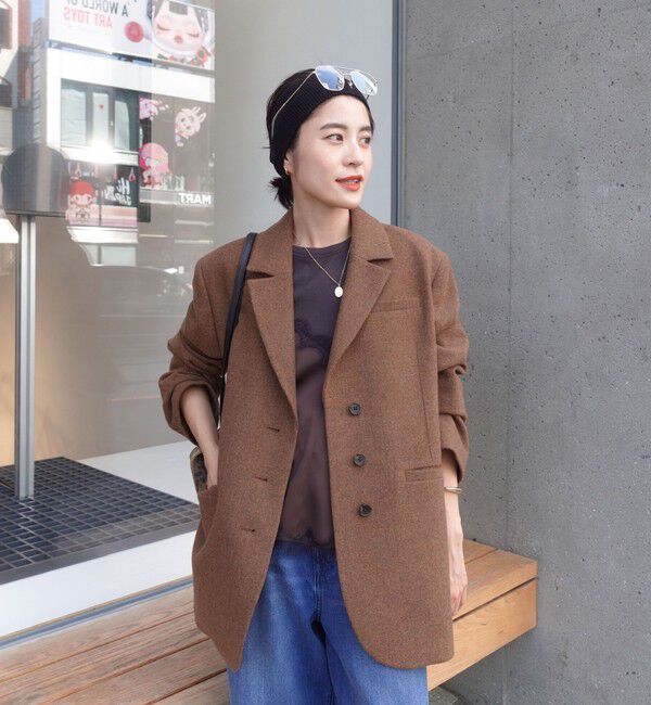 MAQWEL「【MAQWEL/マクウェル】オーバージャケット」|テーラードジャケット|