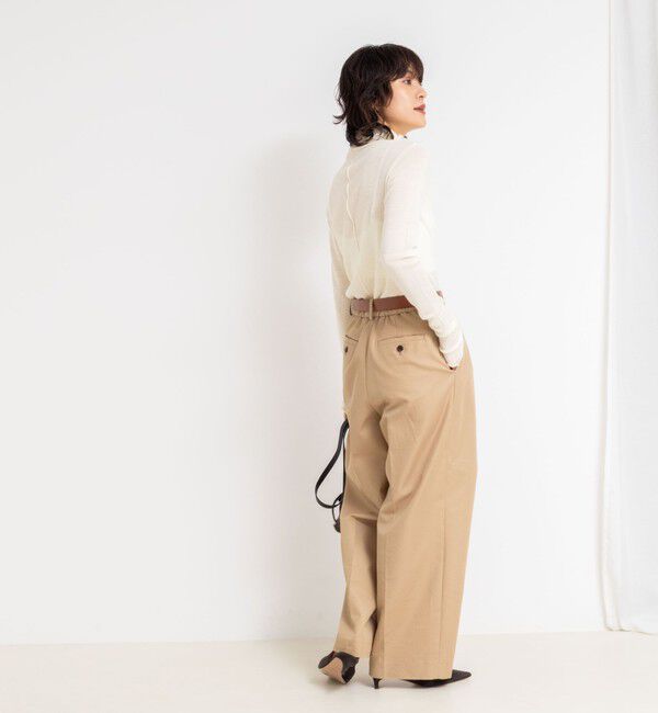 NOLLEY'S「MY STANDARD ウォッシャブルリブタートルネック」|Tシャツ・カットソー|