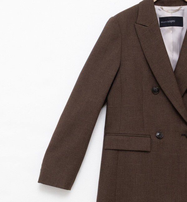 NOLLEY'S sophi「ウォッシャブルシャークダブルジャケット」|テーラードジャケット|