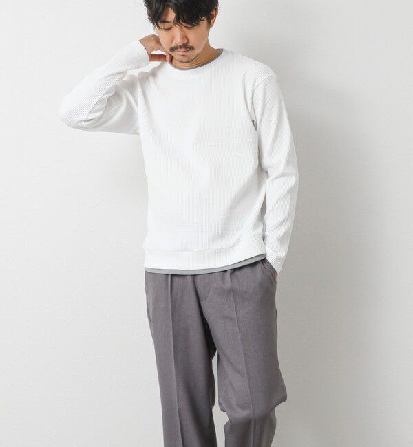 NOLLEY'S goodman「【IRM】《吸水速乾/UVカット》ワッフルダブルカラー LS Tee 25AW」|Tシャツ・カットソー|