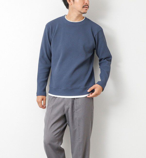 NOLLEY'S goodman「【IRM】《吸水速乾/UVカット》ワッフルダブルカラー LS Tee 25AW」|Tシャツ・カットソー|