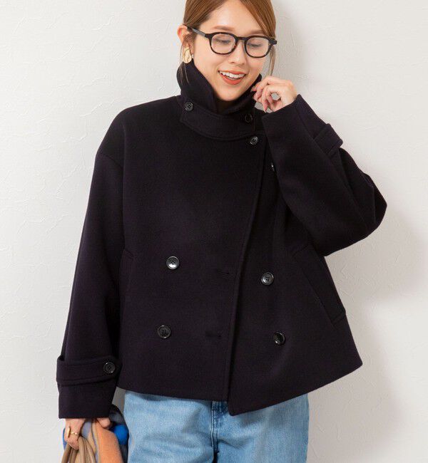 NOLLEY'S「ウールカシミヤダブルブレストコート」|ピーコート|