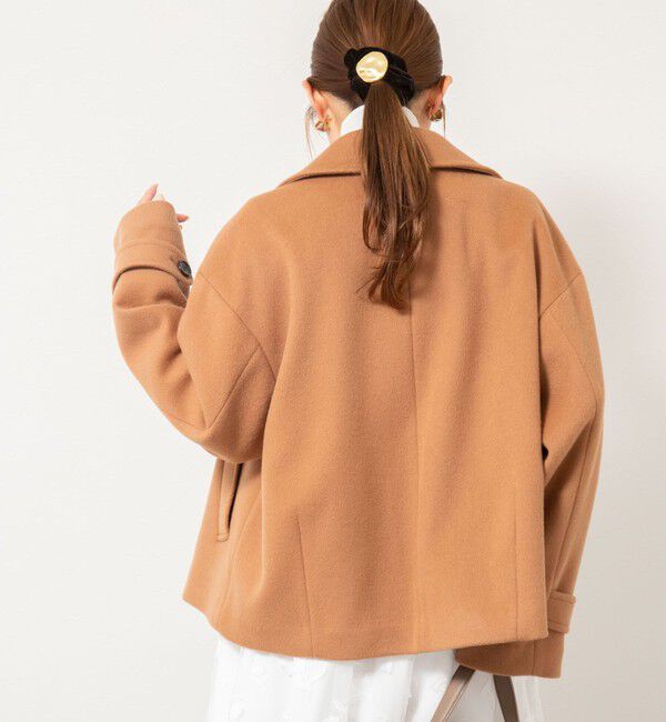 NOLLEY'S「ウールカシミヤダブルブレストコート」|ピーコート|