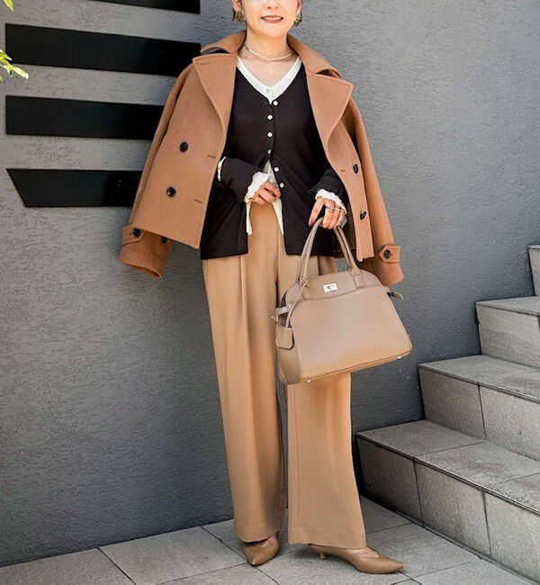 NOLLEY'S「ウールカシミヤダブルブレストコート」|ピーコート|