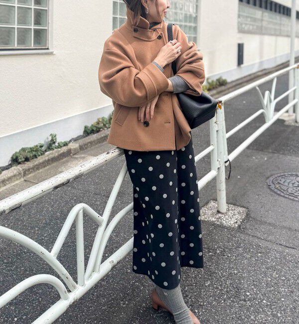 NOLLEY'S「ウールカシミヤダブルブレストコート」|ピーコート|