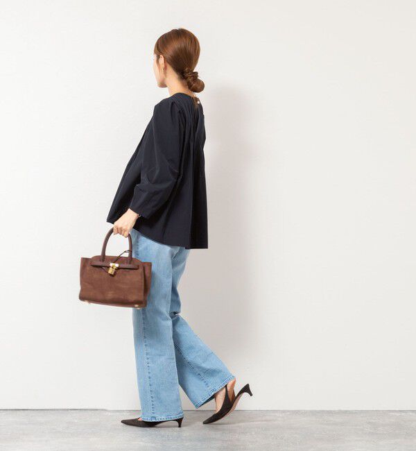 NOLLEY'S「ウォッシャブルタックフレアーブラウス」|シャツ・ブラウス|