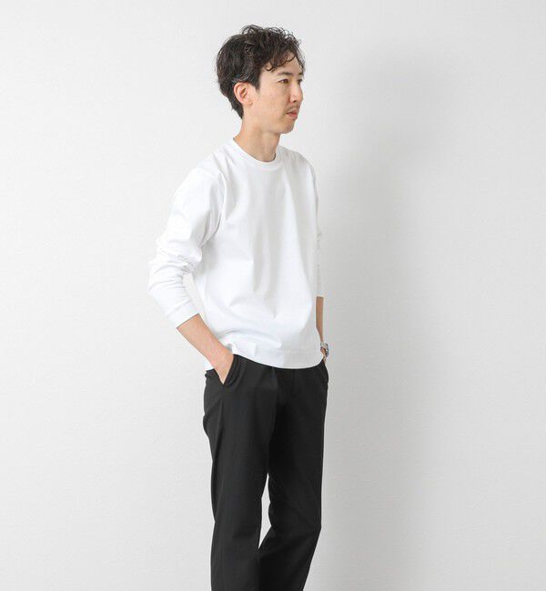 NOLLEY'S goodman「《ビジカジ対応》超長綿ハイゲージシルケット ポンチドレスCN ロンT 25AW」|Tシャツ・カットソー|