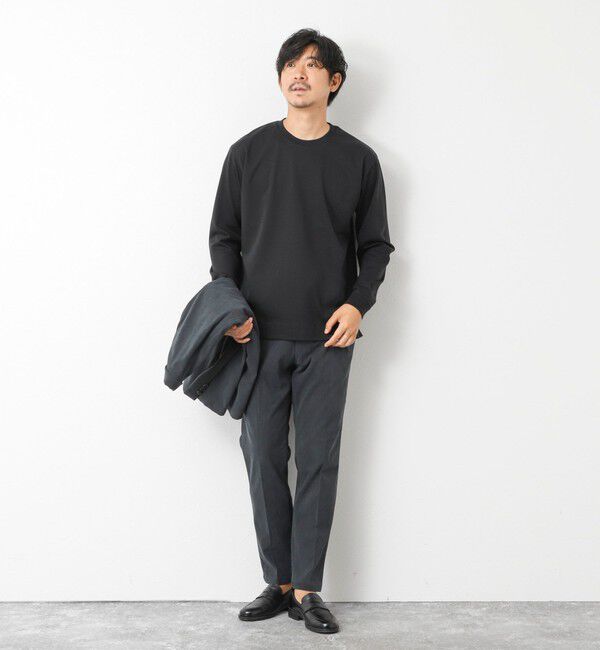 NOLLEY'S goodman「《ビジカジ対応》超長綿ハイゲージシルケット ポンチドレスCN ロンT 25AW」|Tシャツ・カットソー|