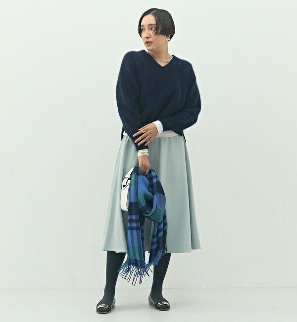 NOLLEY'S「ウォッシャブル2WAYストレッチフレアスカート」|フレア|