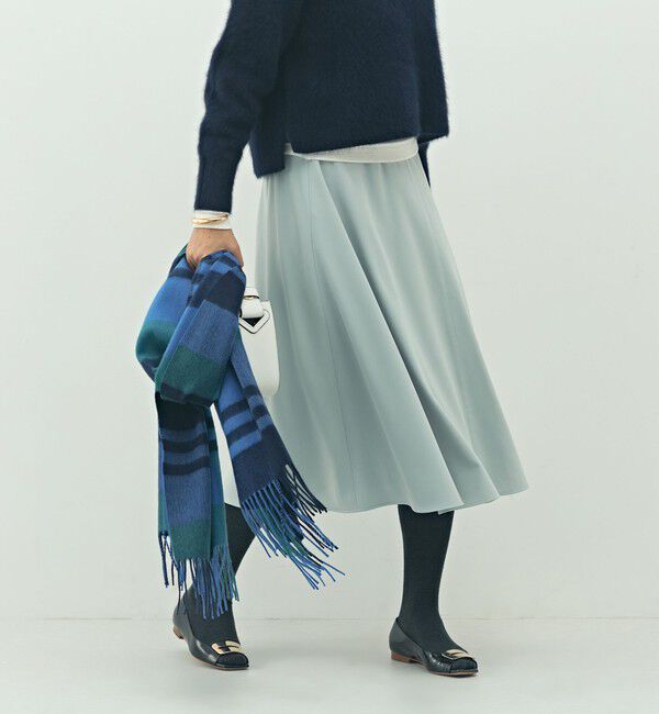 NOLLEY'S「ウォッシャブル2WAYストレッチフレアスカート」|フレア|