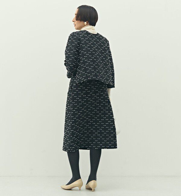 NOLLEY'S「《セットアップ対応》ウォッシャブルリボンジャガードAラインスカート」|フレア|