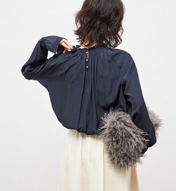NOLLEY'S「ウォッシャブル2WAY割繊衿フリルブラウス」|シャツ・ブラウス|