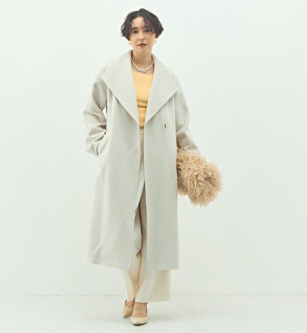 NOLLEY'S sophi「【一部WEB限定色】アンゴラビーバーベルテッドロングコート」|その他|