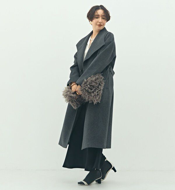 NOLLEY'S sophi「【一部WEB限定色】アンゴラビーバーベルテッドロングコート」|その他|