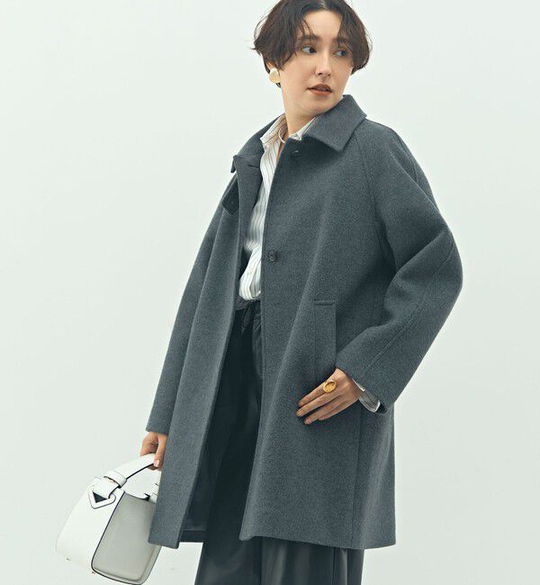 NOLLEY'S sophi「ステンカラー2WAYハーフコート」|ステンカラーコート|