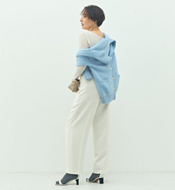 NOLLEY'S sophi「ウォッシャブルカシミヤシルクシアーラメドレープロンT」|Tシャツ・カットソー|