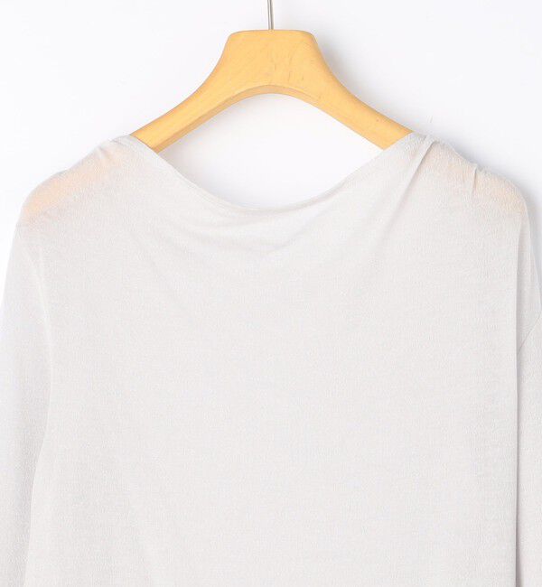 NOLLEY'S sophi「ウォッシャブルカシミヤシルクシアーラメドレープロンT」|Tシャツ・カットソー|