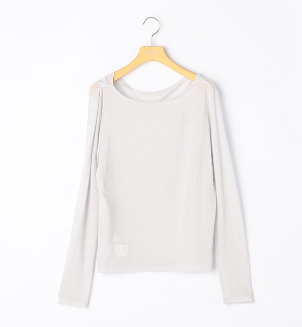 NOLLEY'S sophi「ウォッシャブルカシミヤシルクシアーラメドレープロンT」|Tシャツ・カットソー|