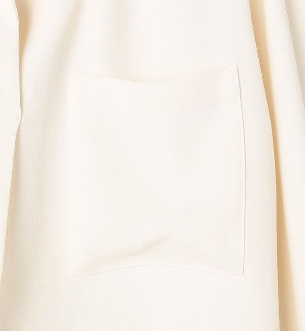 NOLLEY'S sophi「ウォッシャブルバックサテンジョーゼットオープンカラーブラウス」|シャツ・ブラウス|