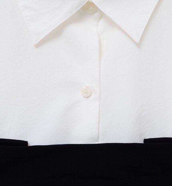 NOLLEY'S「《セットアップ対応》ウォッシャブルビスチェ風切替シャツ」|シャツ・ブラウス|