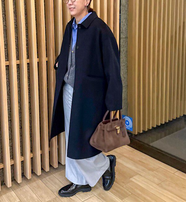 NOLLEY'S sophi「SUPER140リバーステンカラーコート」|ステンカラーコート|