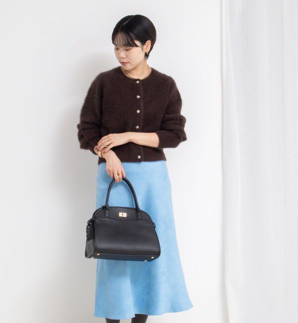 NOLLEY'S sophi「ヘアリーメタル釦クルーネックカーディガン」|カーディガン|