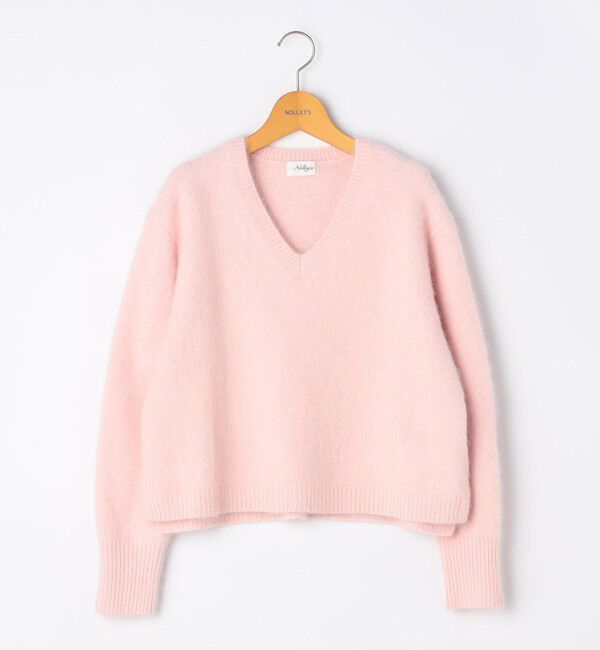 NOLLEY'S「《手洗い可能》ヘアリーストレッチVネックプルオーバーニット」|ニット・セーター|