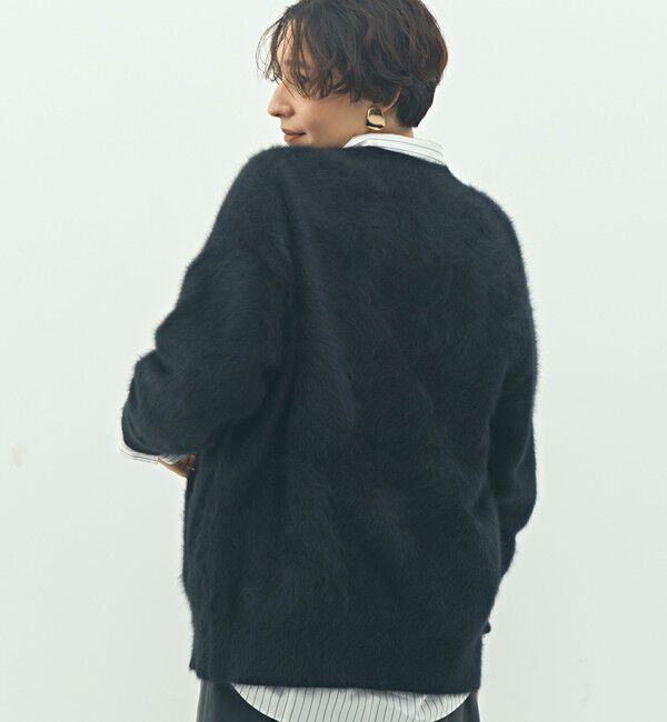 NOLLEY'S sophi「カシミヤ混ヘアリーVネックカーディガン」|カーディガン|
